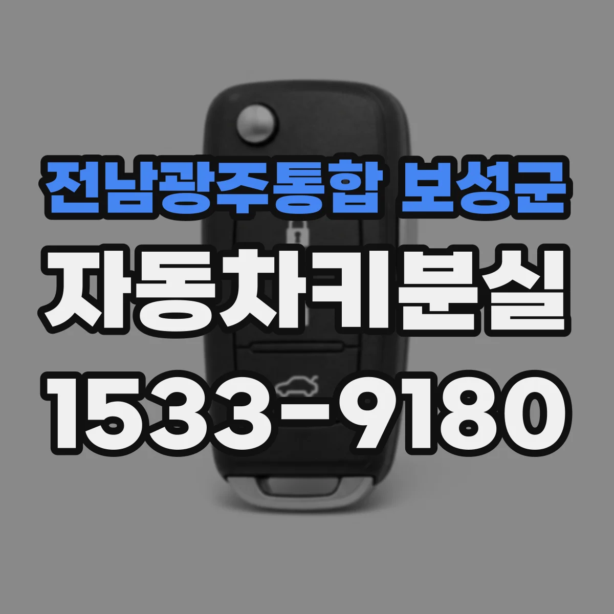 전남광주통합 보성군 자동차키분실