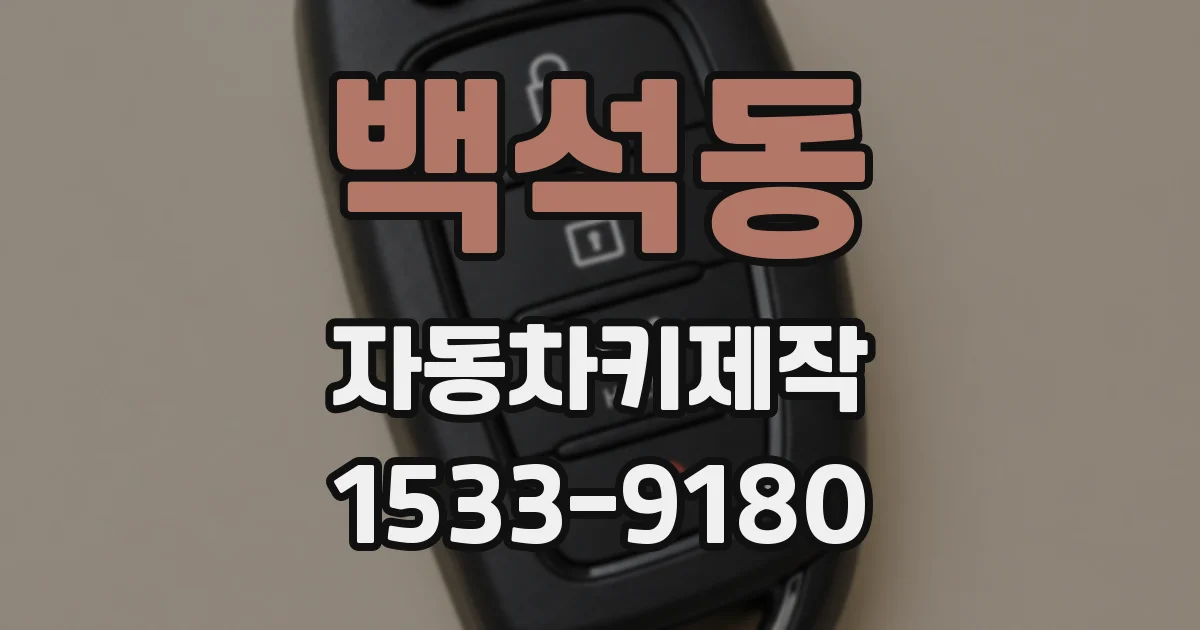 백석동 자동차키제작