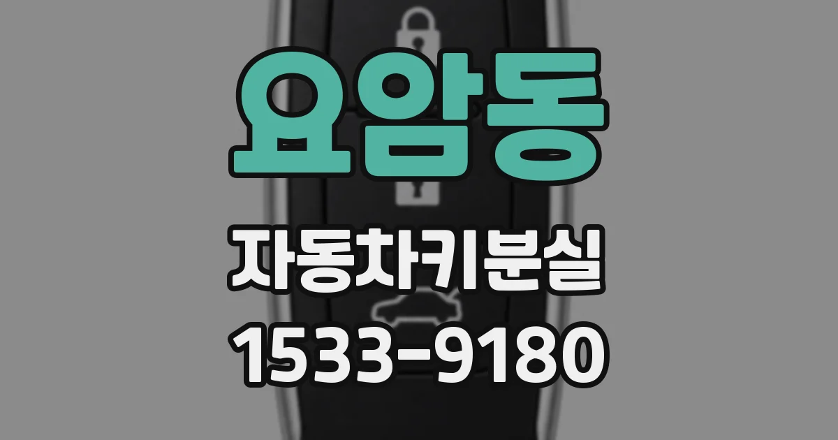 요암동 자동차키분실