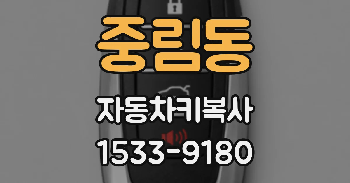 중림동 자동차키복사