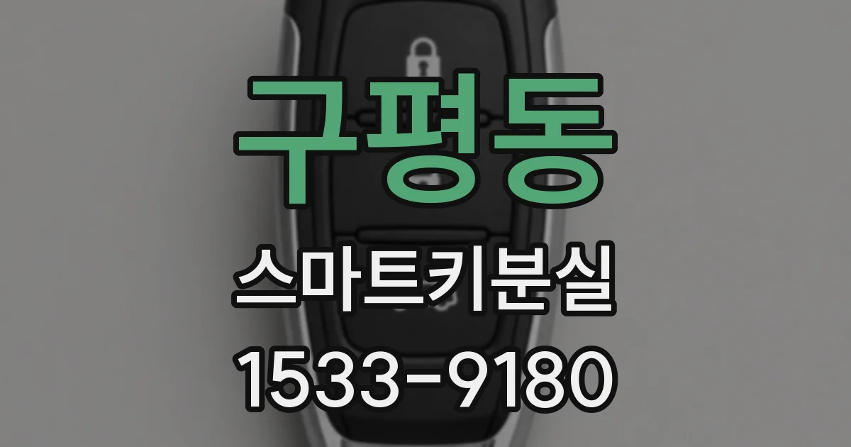 구평동 스마트키분실