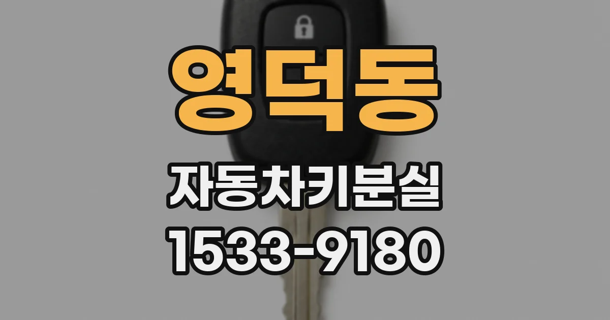 영덕동 자동차키분실