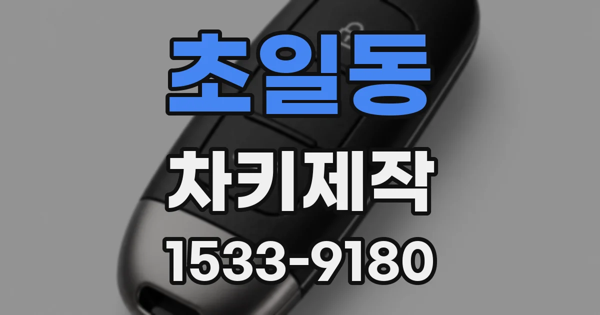 초일동 차키제작
