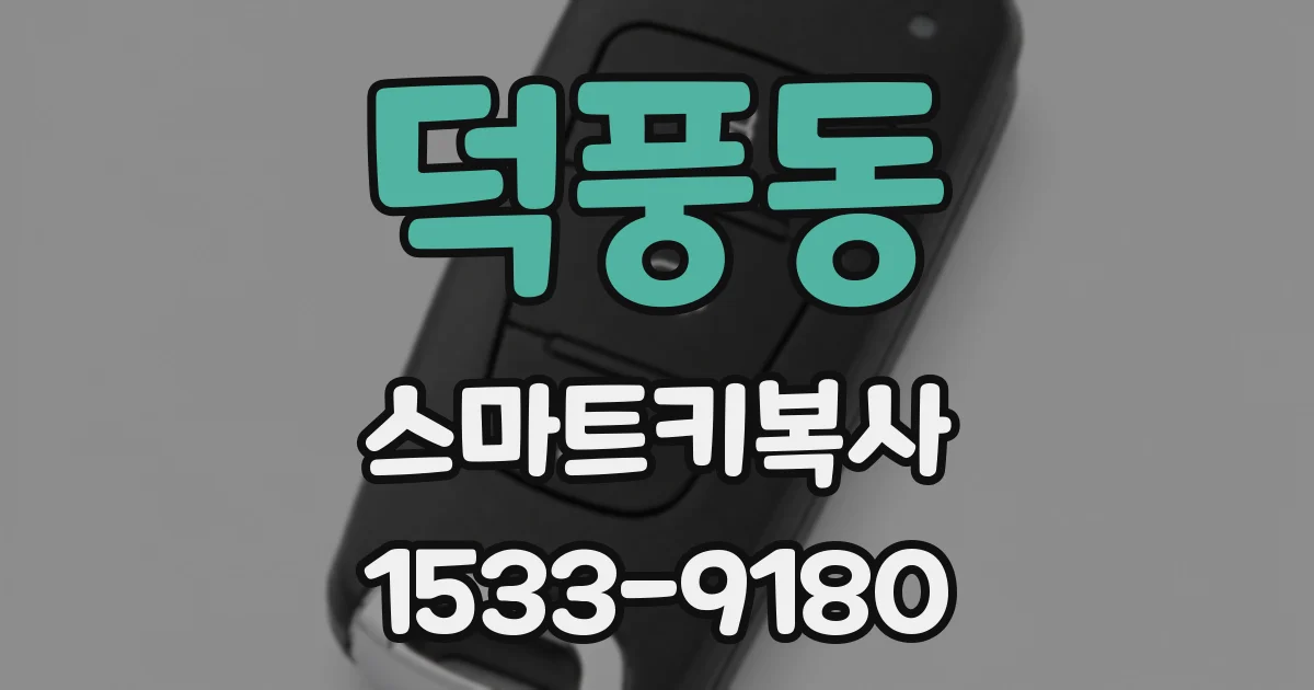 덕풍동 스마트키복사