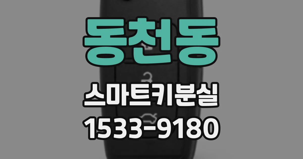 동천동 스마트키분실
