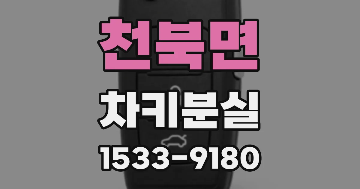 천북면 차키분실