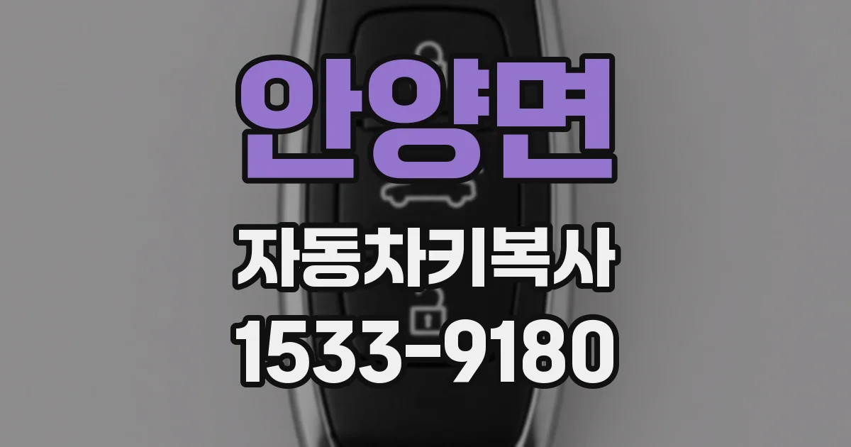 안양면 자동차키복사