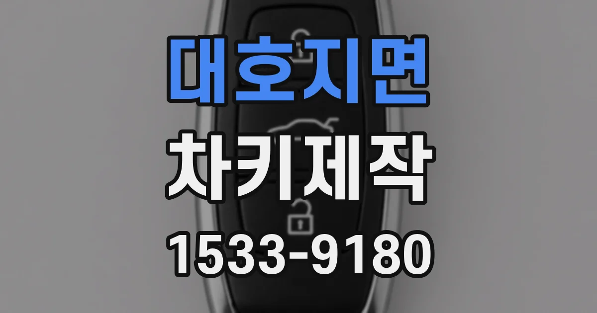 대호지면 차키제작