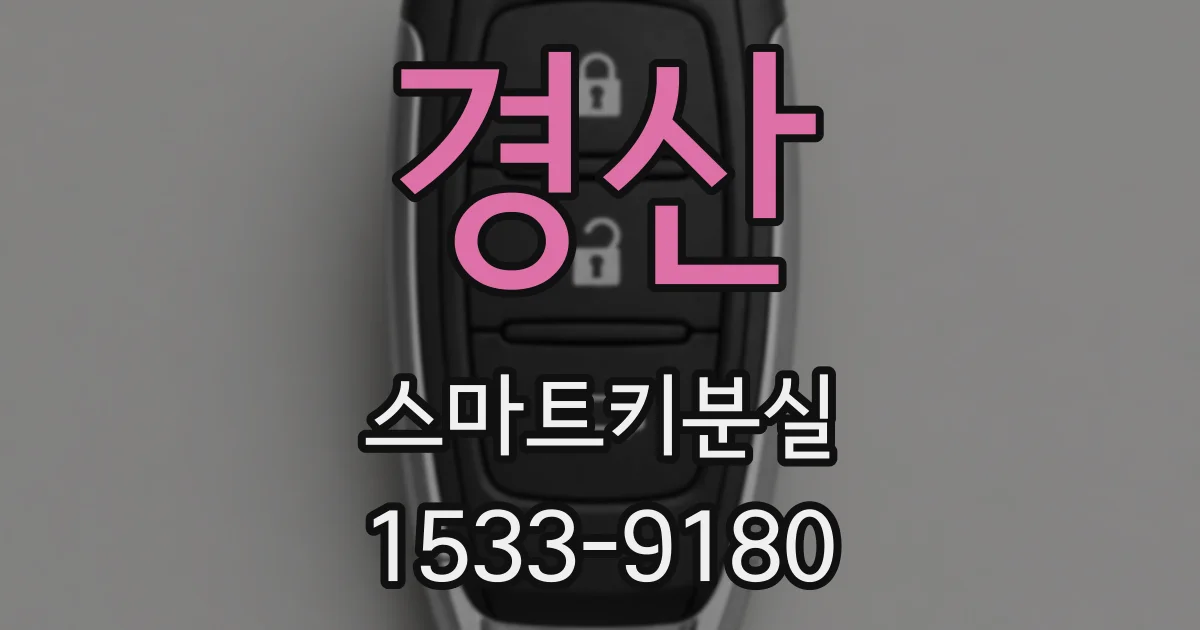 경산 스마트키분실