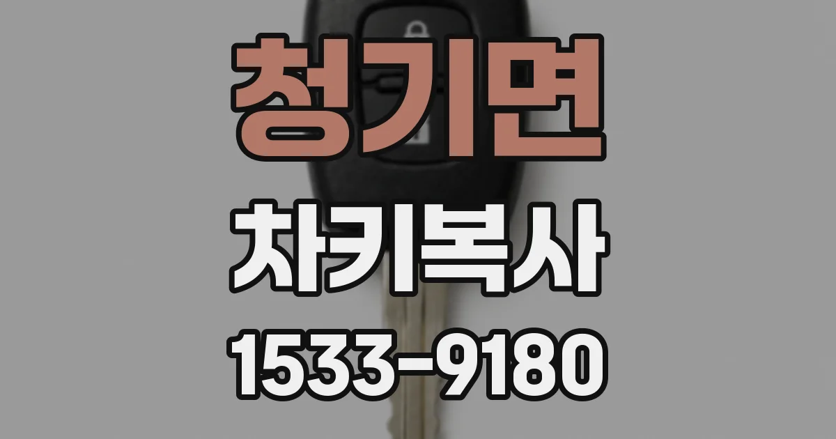 청기면 차키복사