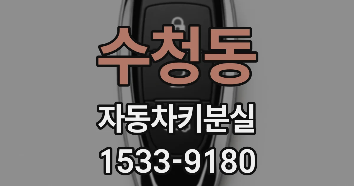 수청동 자동차키분실