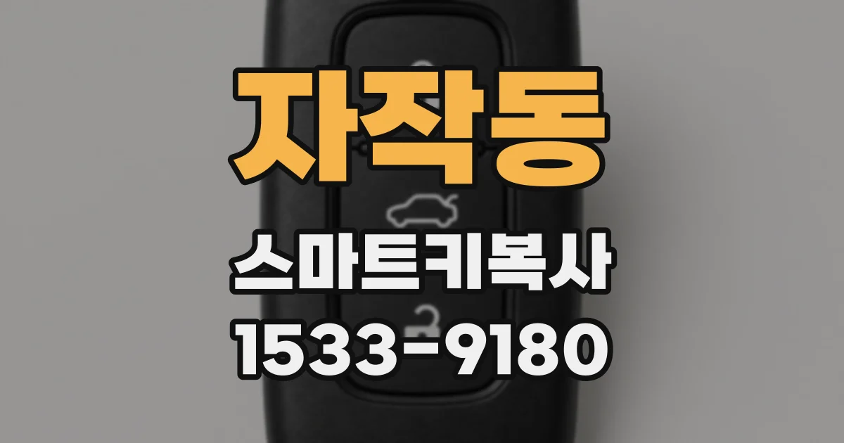 자작동 스마트키복사