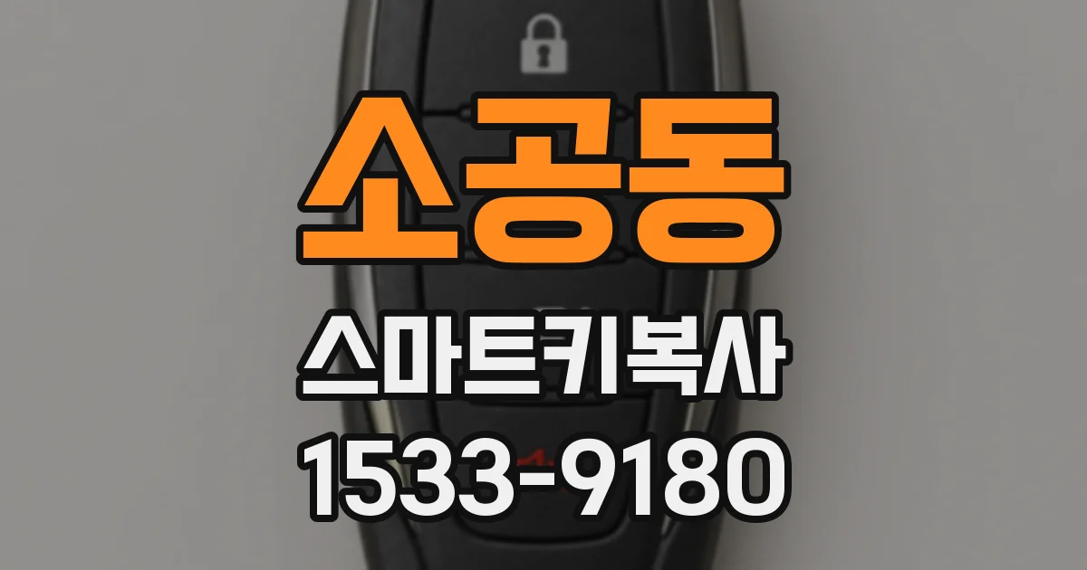 소공동 스마트키복사