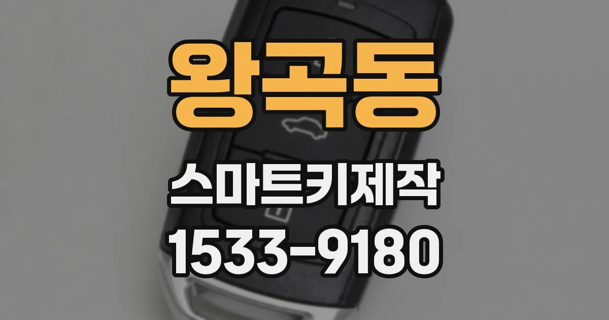 왕곡동 스마트키제작