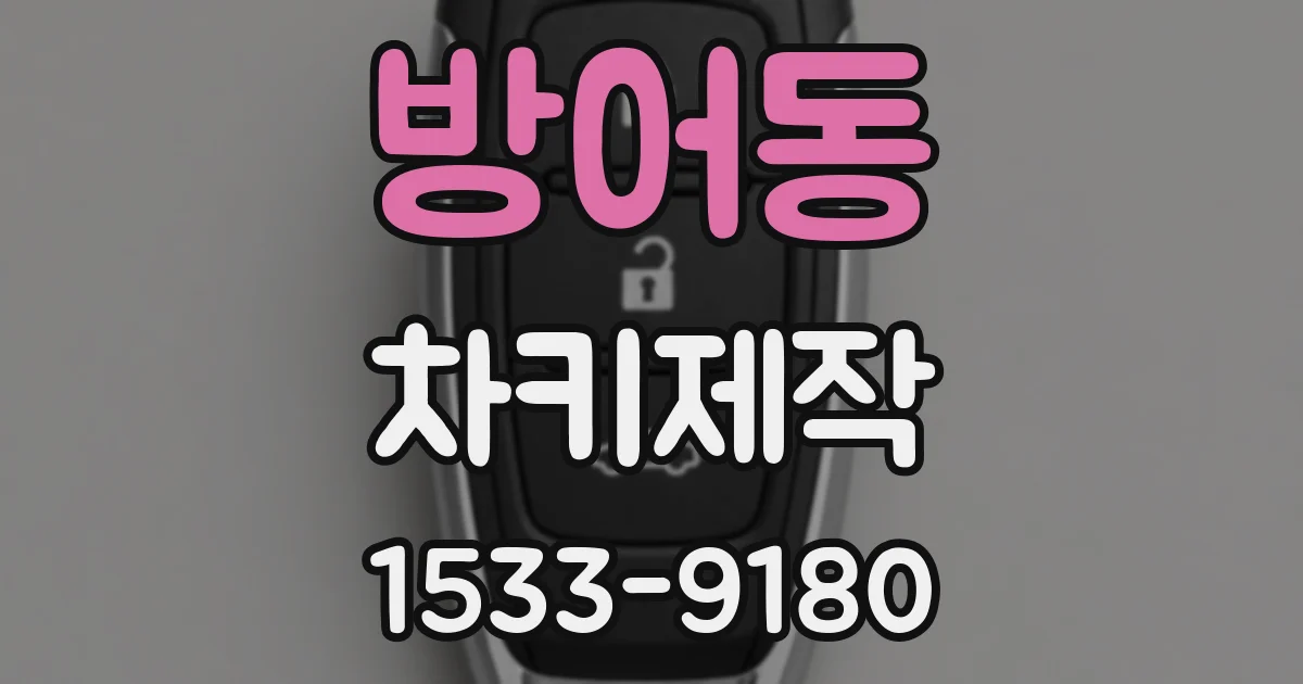 방어동 차키제작