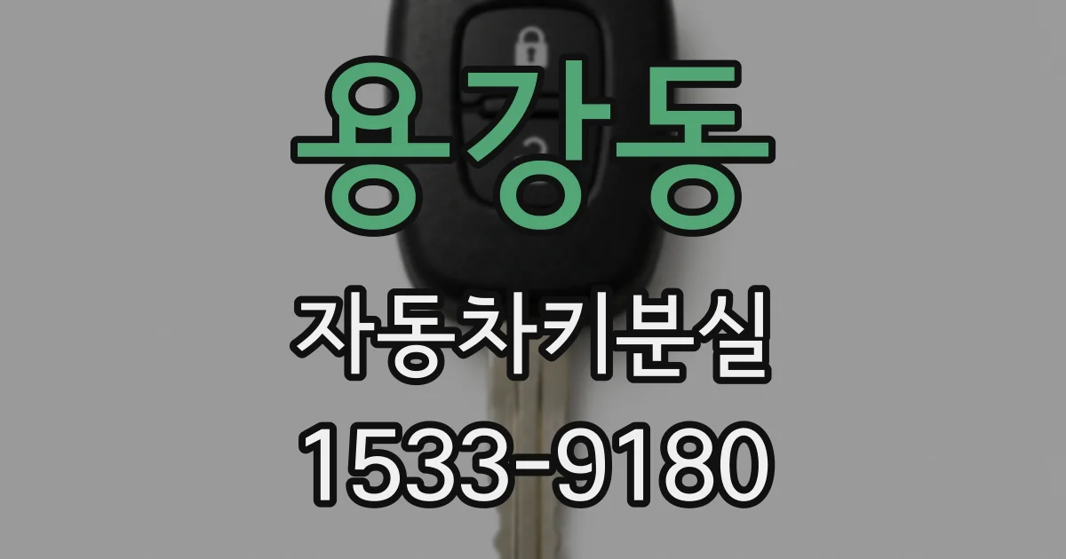 용강동 자동차키분실