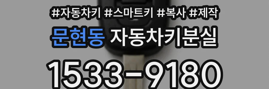 문현동 자동차키분실