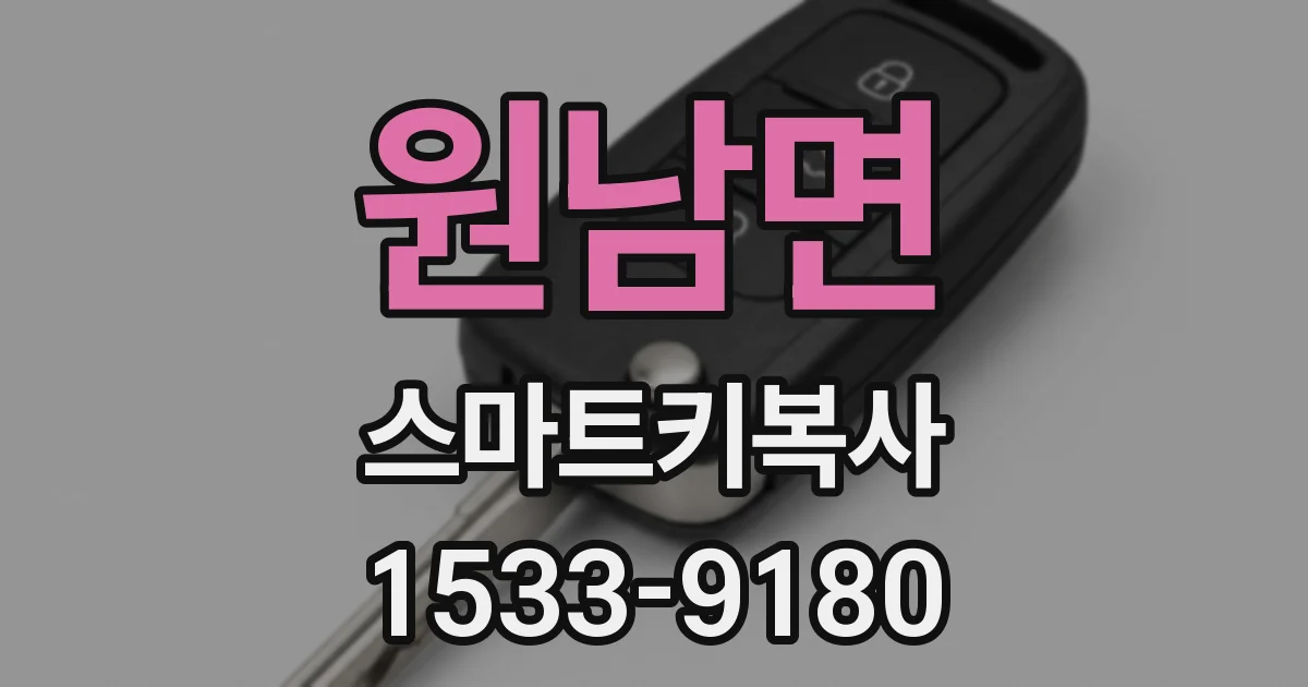 원남면 스마트키복사