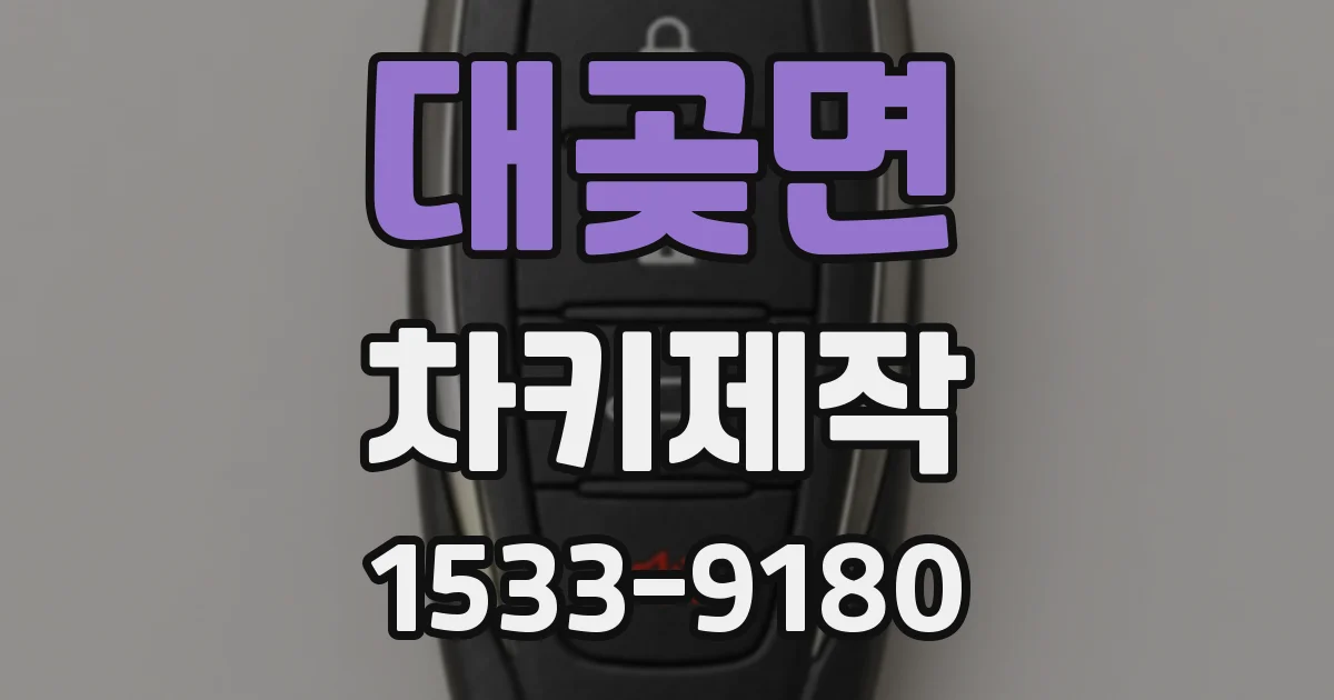 대곶면 차키제작