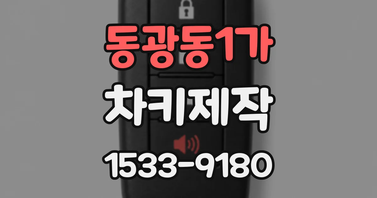 동광동1가 차키제작