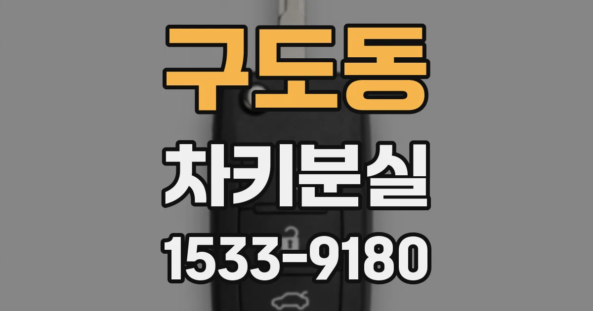 구도동 차키분실