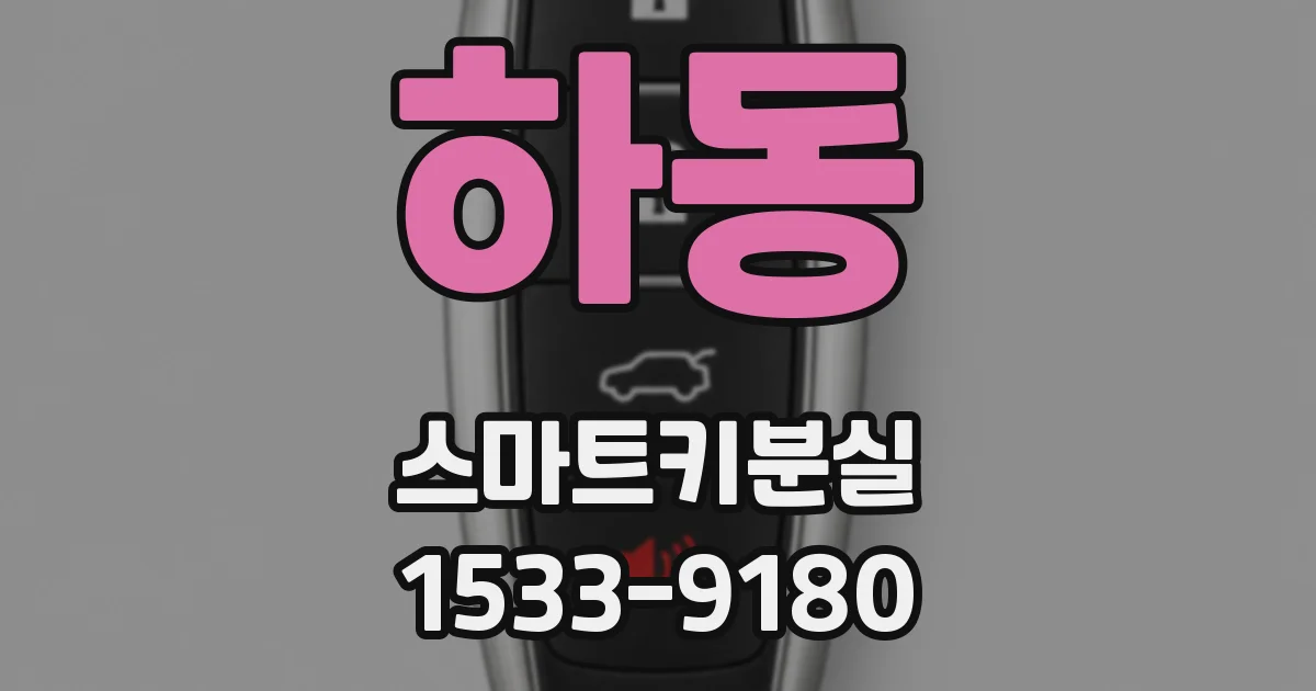 하동 스마트키분실