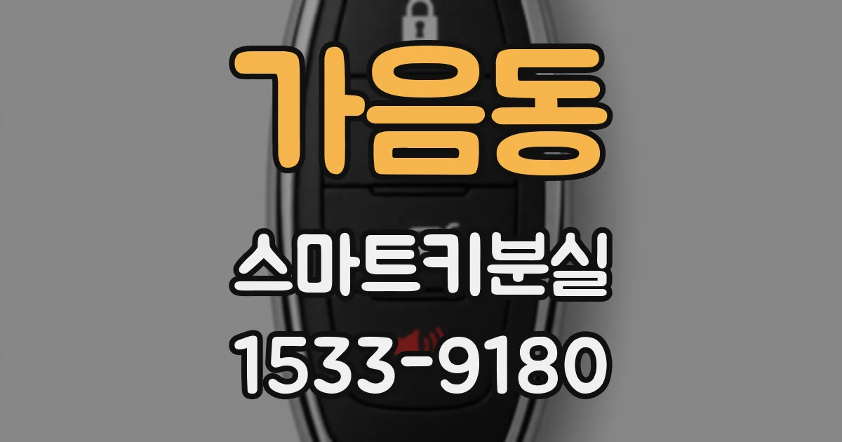 가음동 스마트키분실