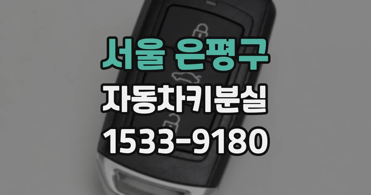 서울 은평구 자동차키분실