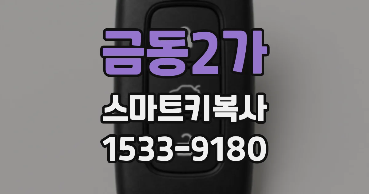금동2가 스마트키복사