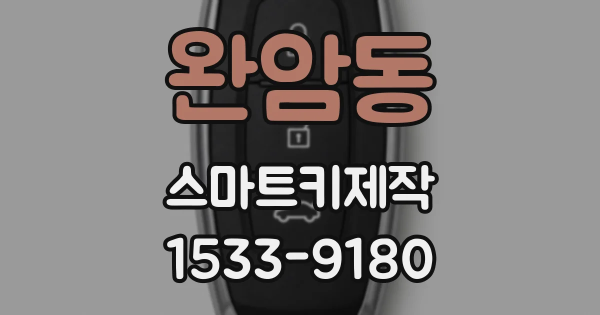 완암동 스마트키제작