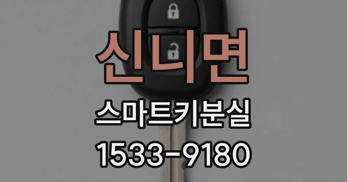 신니면 스마트키분실