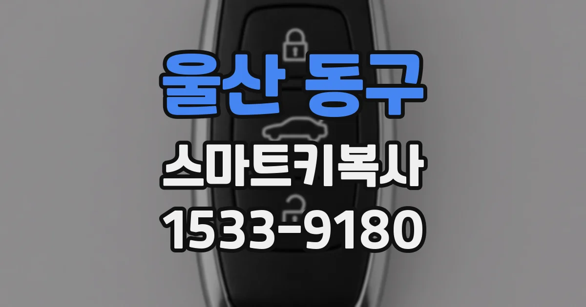 울산 동구 스마트키복사