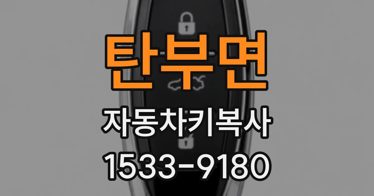 탄부면 자동차키복사