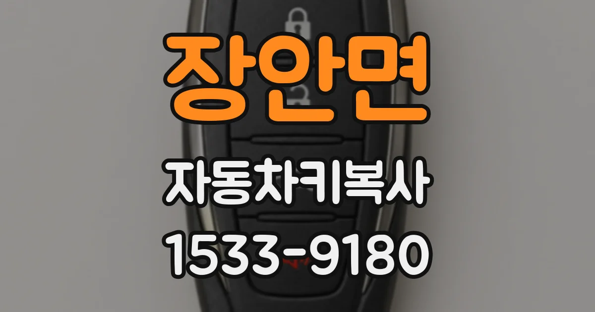 장안면 자동차키복사