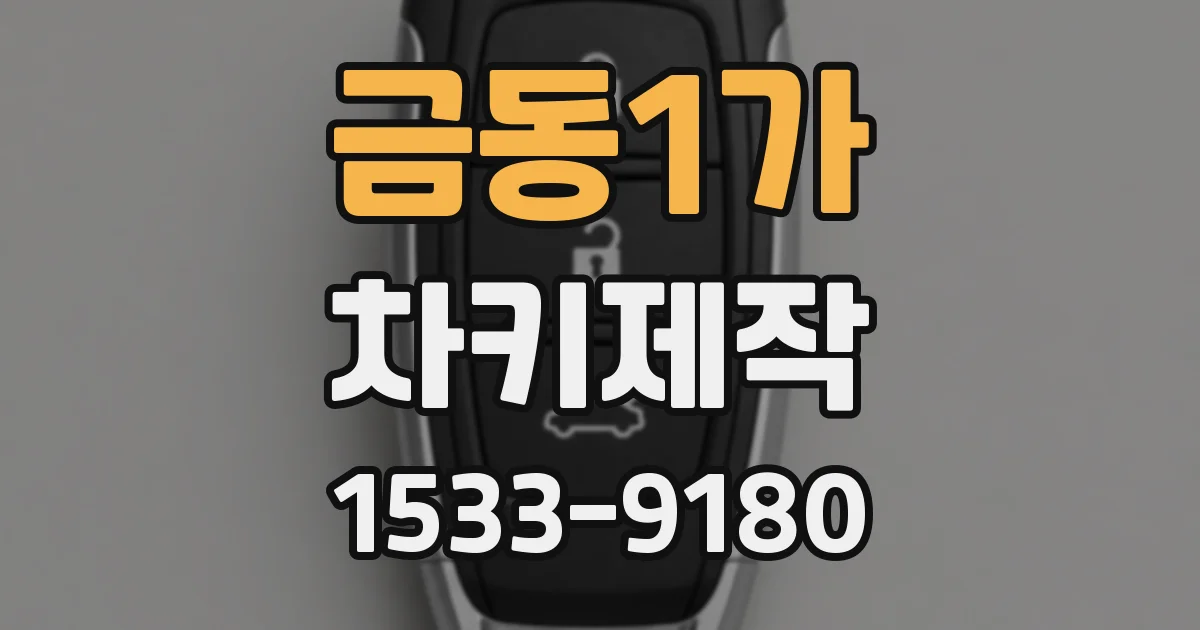 금동1가 차키제작