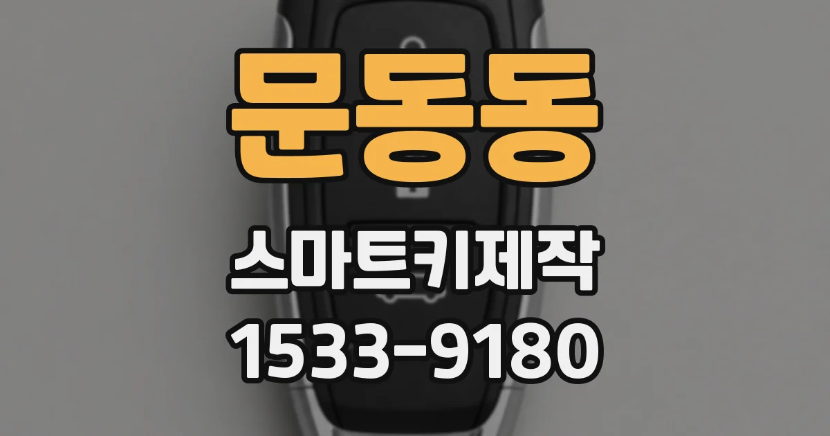 문동동 스마트키제작