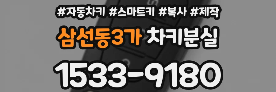 삼선동3가 차키분실