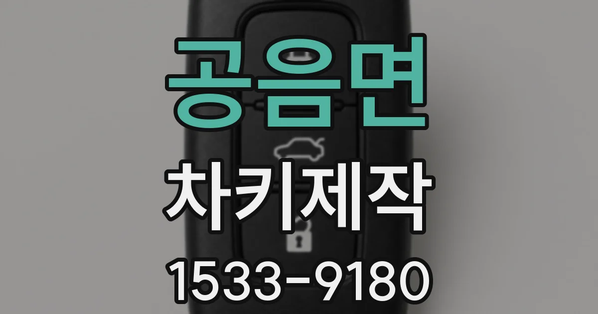 공음면 차키제작