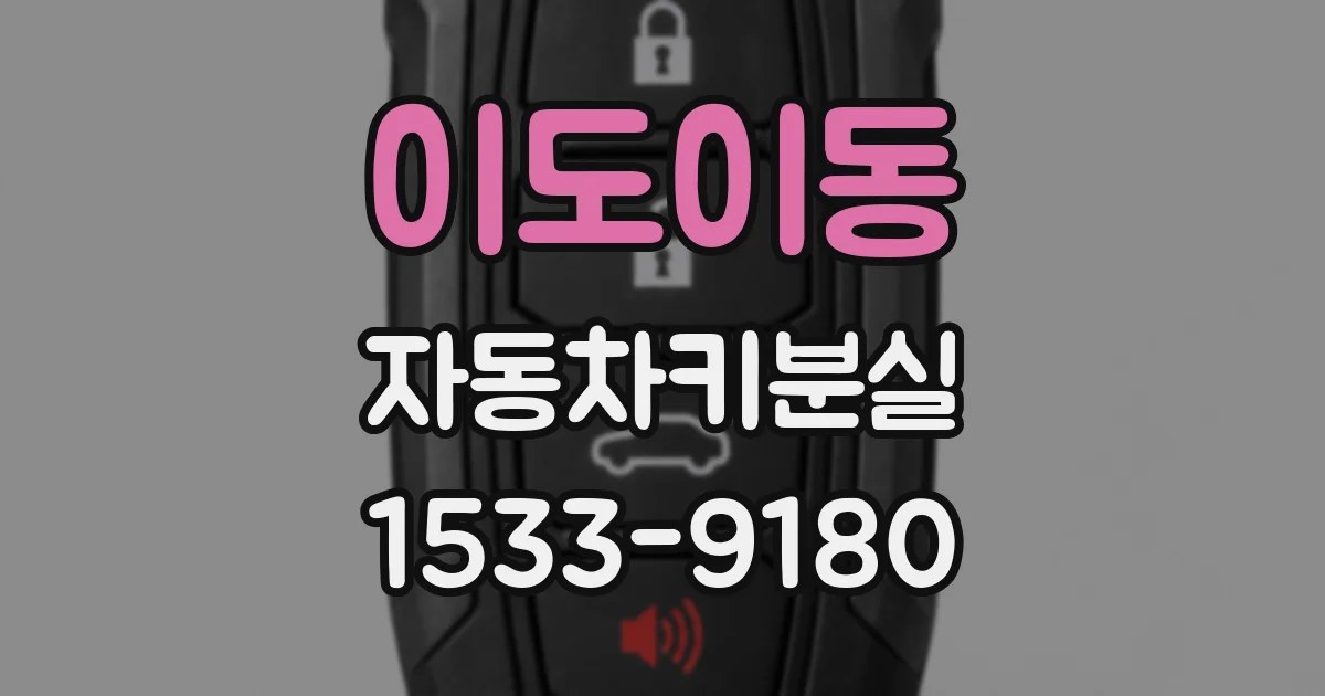 이도이동 자동차키분실