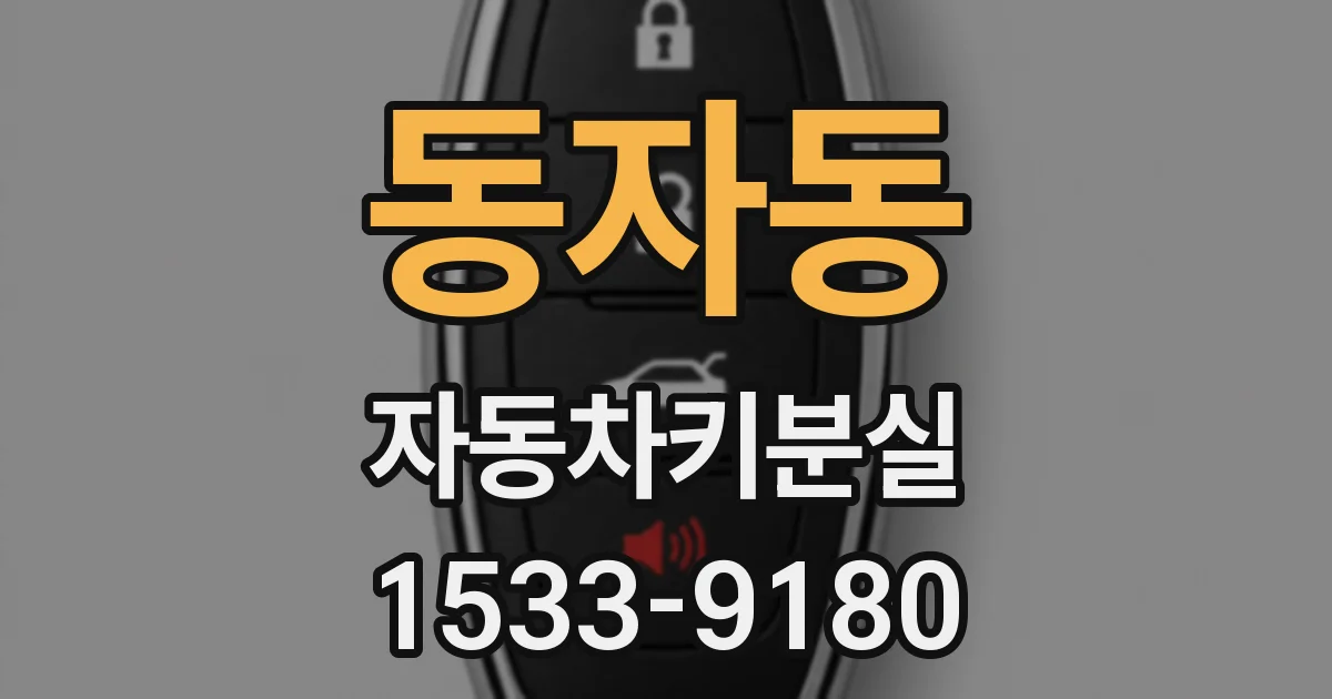 동자동 자동차키분실