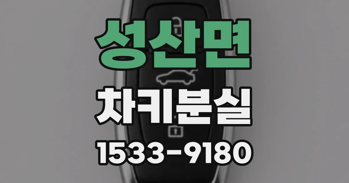 성산면 차키분실