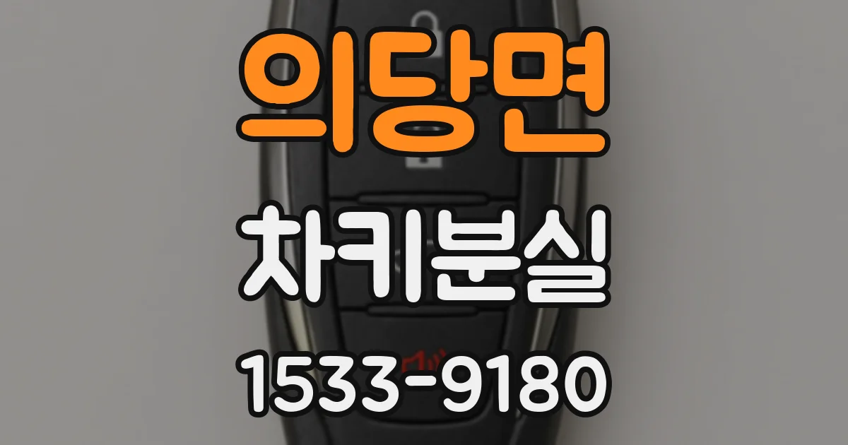 의당면 차키분실
