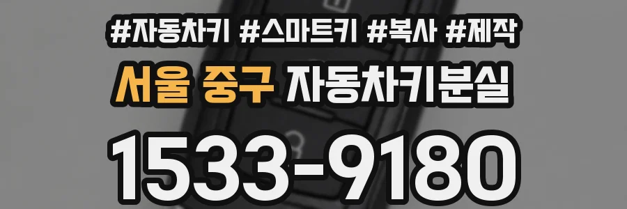 서울 중구 자동차키분실