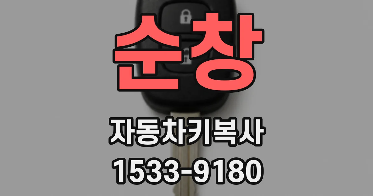 순창 자동차키복사
