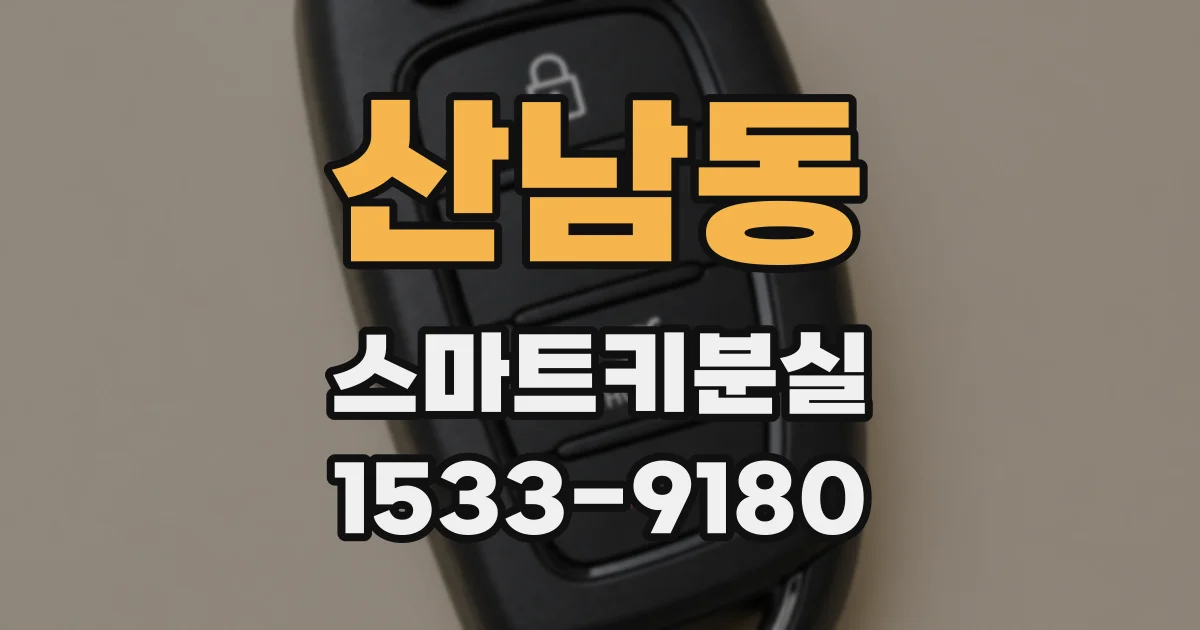 산남동 스마트키분실