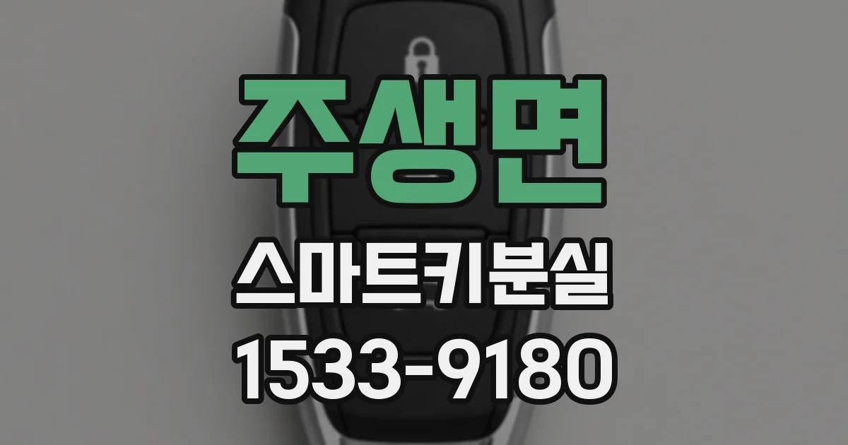 주생면 스마트키분실