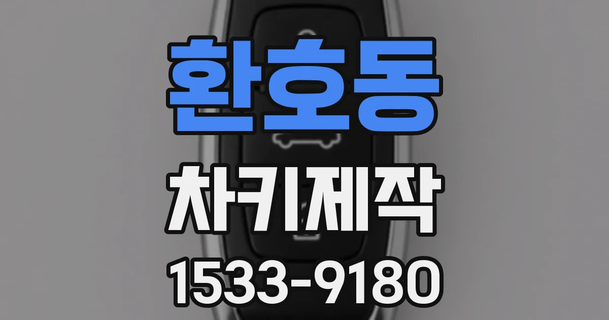 환호동 차키제작