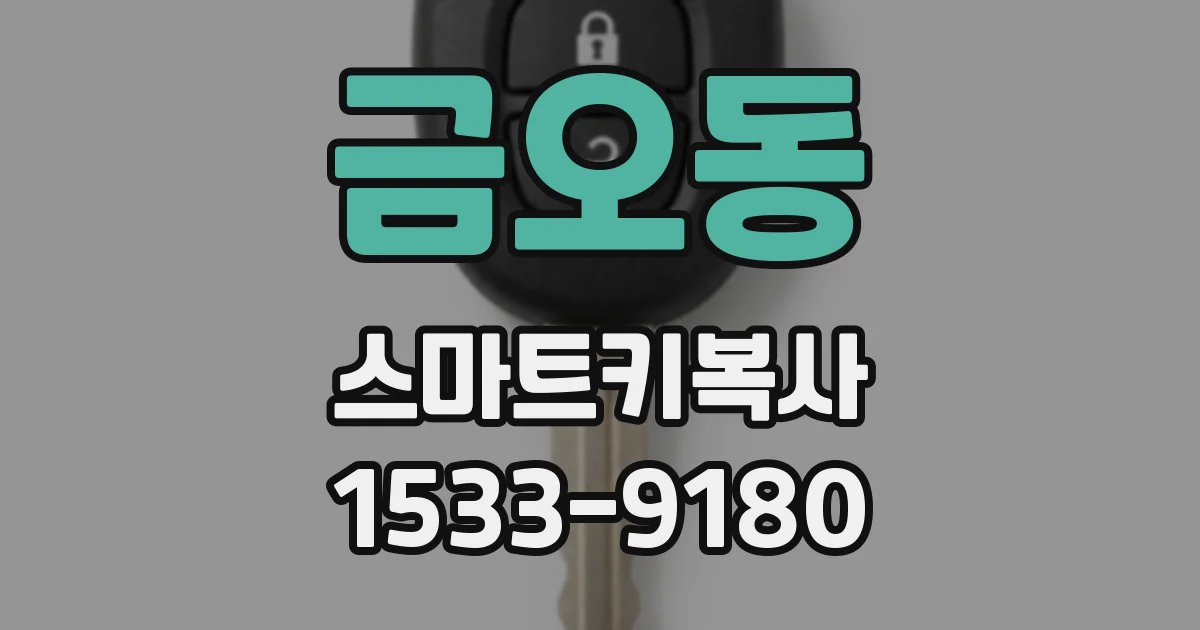 금오동 스마트키복사