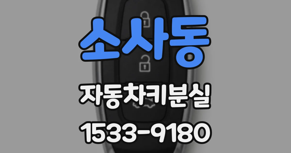 소사동 자동차키분실