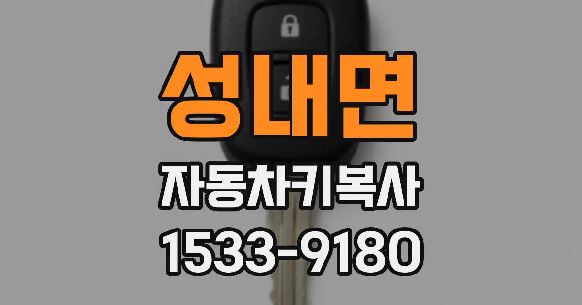 성내면 자동차키복사
